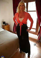 Naughty Big Breasted Melody Charm Pleasing Herself At Her Hotelroom