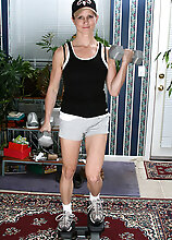 Veronica Works Out On More Then Her Arms In This Gallery