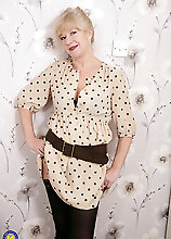 Naughty British Housewife Getting Wet In Her Bedroom
