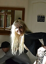 Horny French Cougar Is Getting A Double Penetration From Some Worker Guys