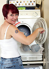 Penny Brooks Doing Her Laundry