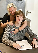 Mature Teacher Takes It Up The Ass From Her Student And His Dad