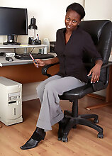 Chocolate Secretary Entice From Allover30 Stops Steno To Play Here