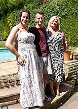 Two Curvy Mature Ladies Seduce A Naughty Toyboy