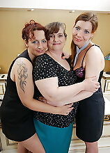 Three Lesbian Housewives Go All The Way