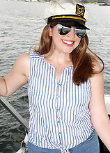 Busty Captain Holly Fuller On The Boat