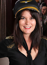 Captain Sherry Lee Is Ready To Takeoff Her Clothes