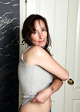 41 Year Old Housewife Celeste Carpenter Getting Naked Doing Laundry