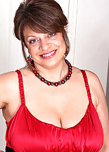 Cute 48 Year Old Penny Beavers Spreads Her Mature Legs For The Camera