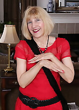 Naughty American Mature Lady Teasing And Playing